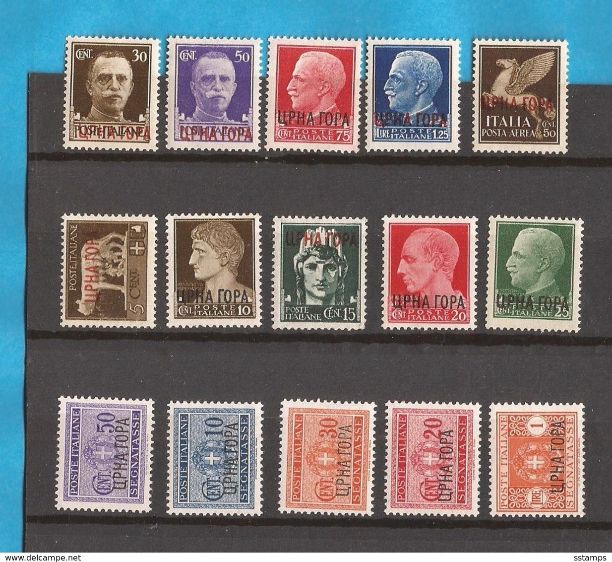 1941 23-32-- 6-10 Porto  ITALIEN   Occupation   -MONTENEGRO CRNA GORA   Mnh - Montenegro