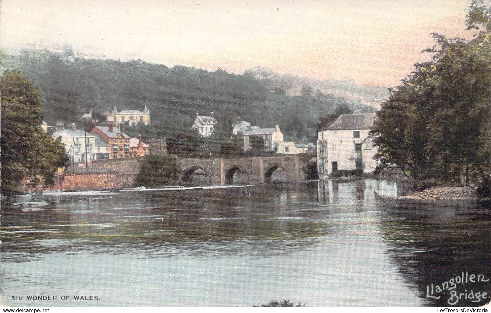 CPA Royaume Uni - Pays De Galles - Denbighshire - LLangollen Bridge - 5th Woner Of Wales - Minshall Thomas & Co. - Denbighshire