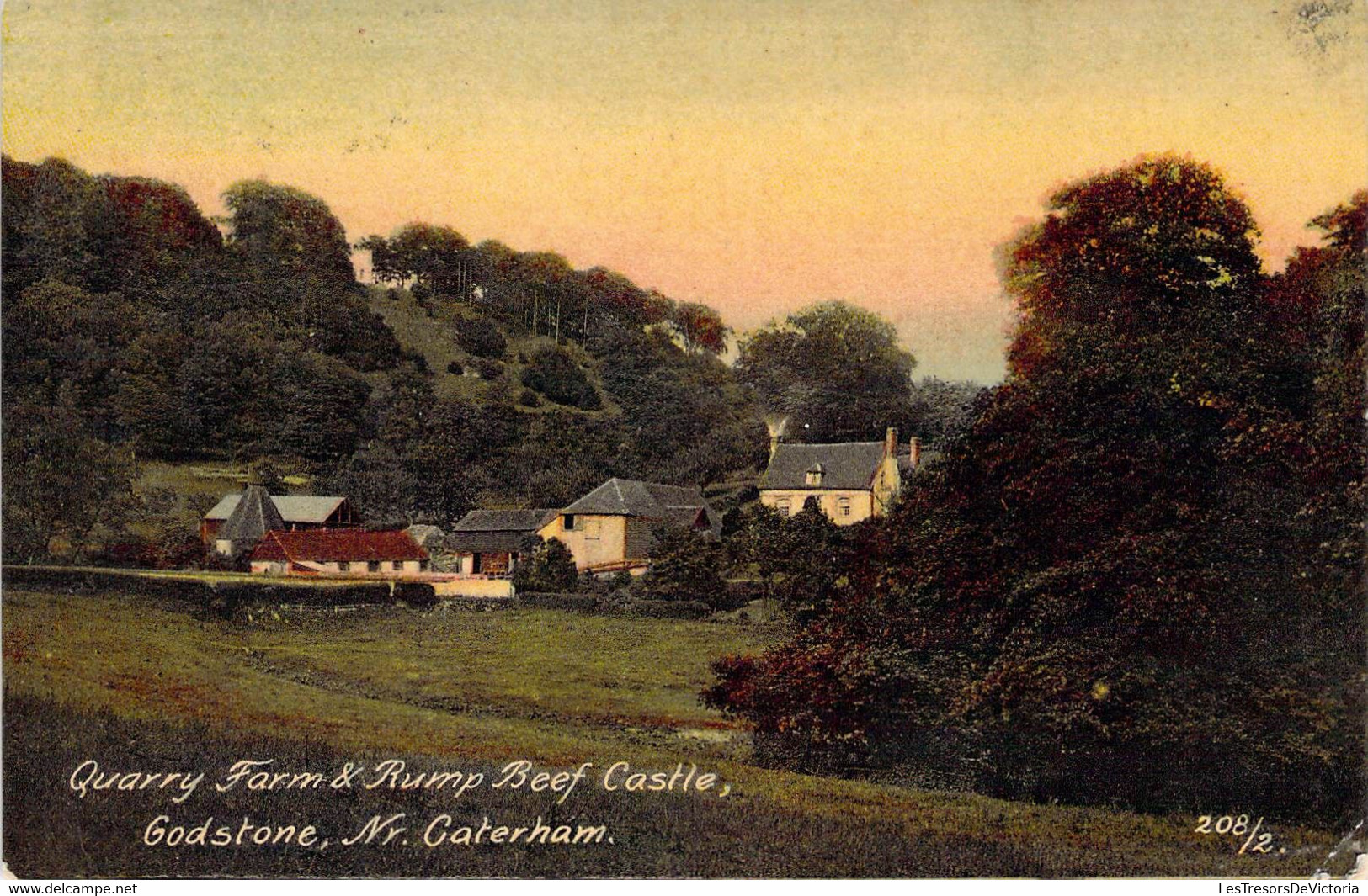 CPA Royaume Uni - Angleterre - Surrey - Quarry Farm & Rump Beef Castle - Godstone - Nr. Caterham - Oblitérée 1923 - Surrey