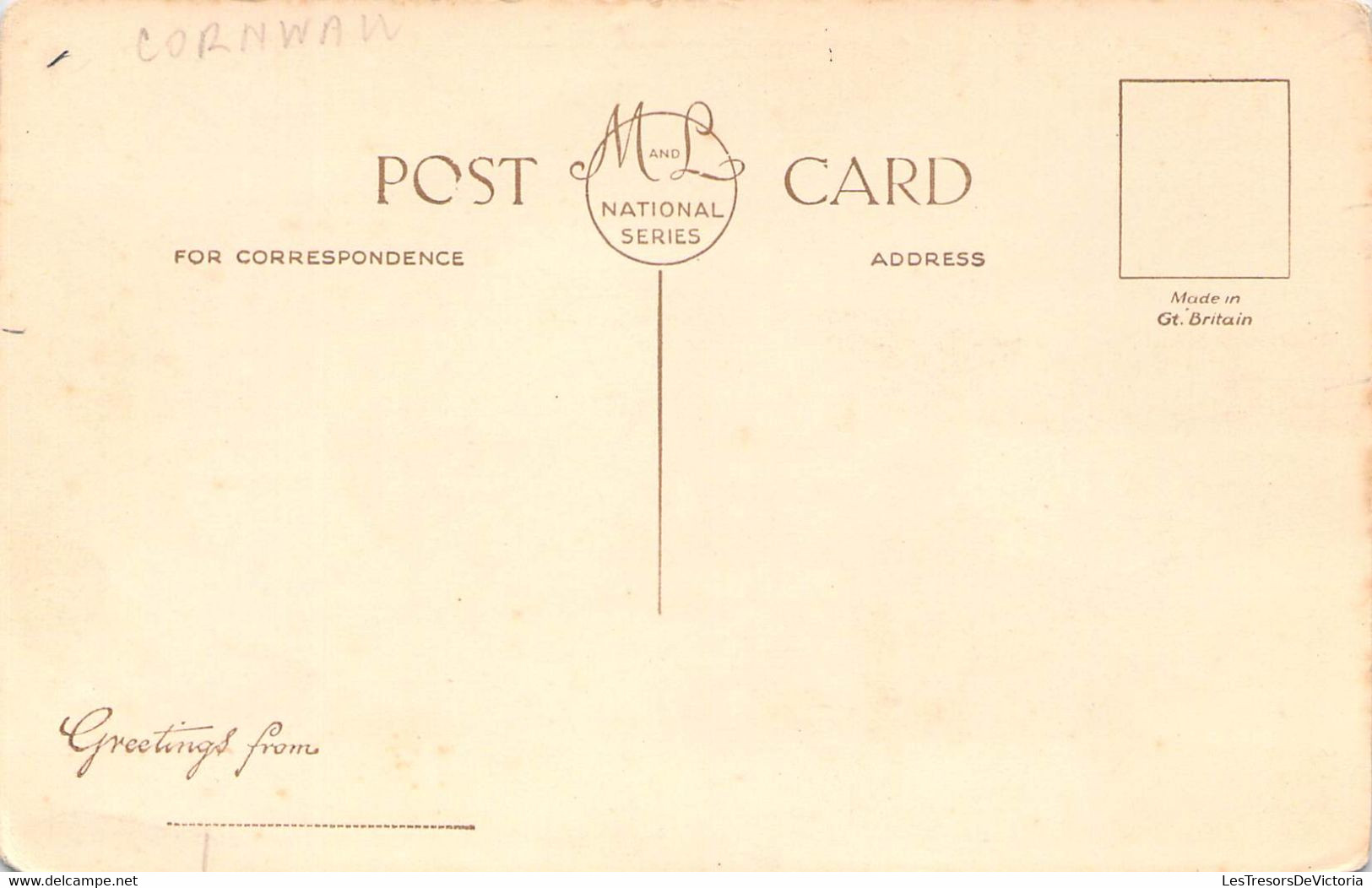 CPA Royaume Uni - Angleterre - Cornwall - Greetings From Perranporth - M. And L. National Series - Bay - Castle - Other & Unclassified