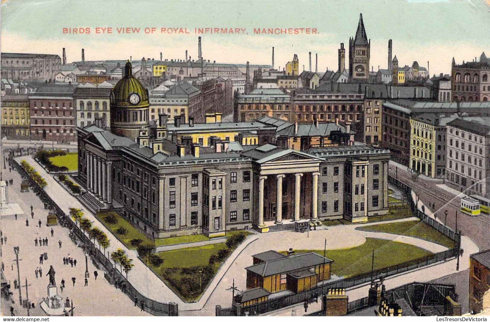 CPA Royaume Uni - Cheshire - Manchester - Birds Eye View Of Royal Infirmary - G.D.&D. - The Star Series - Illustration - Autres & Non Classés