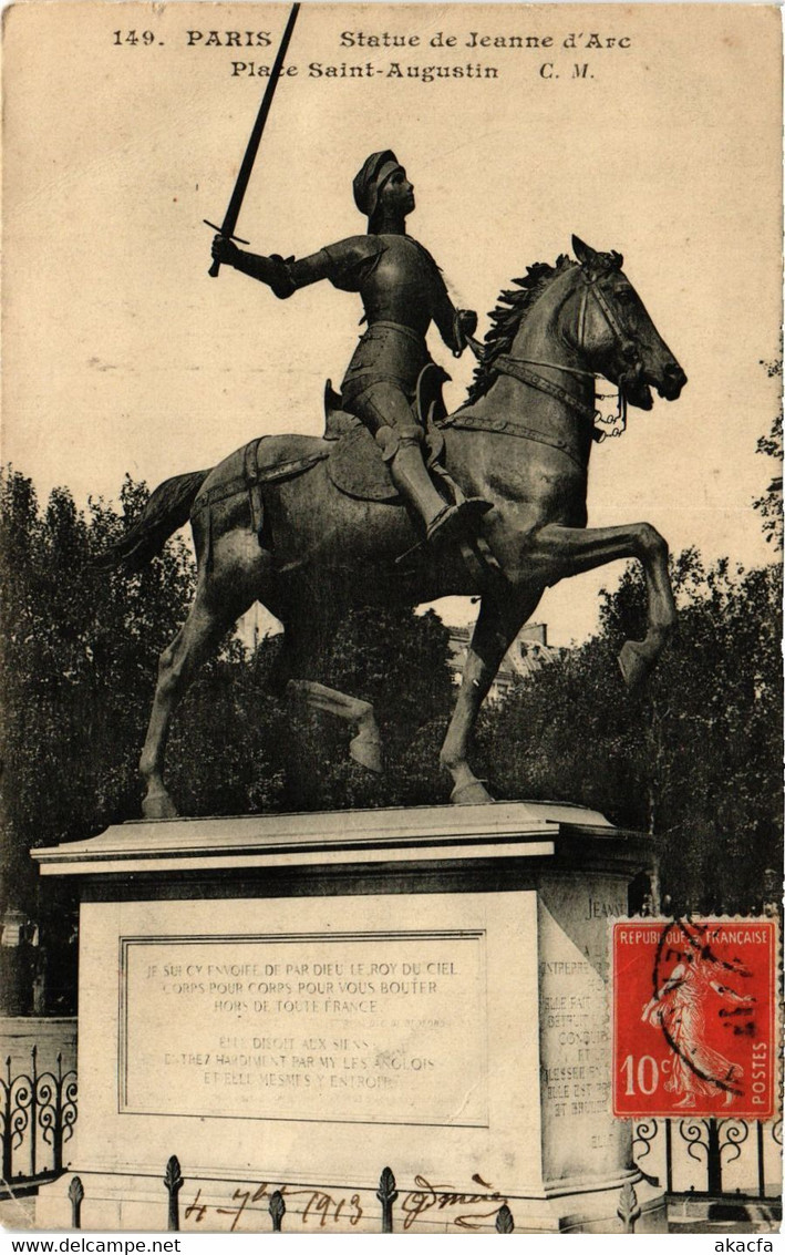 CPA PARIS 8e - Statue De Jeanne D'Arc (362980) - Statues