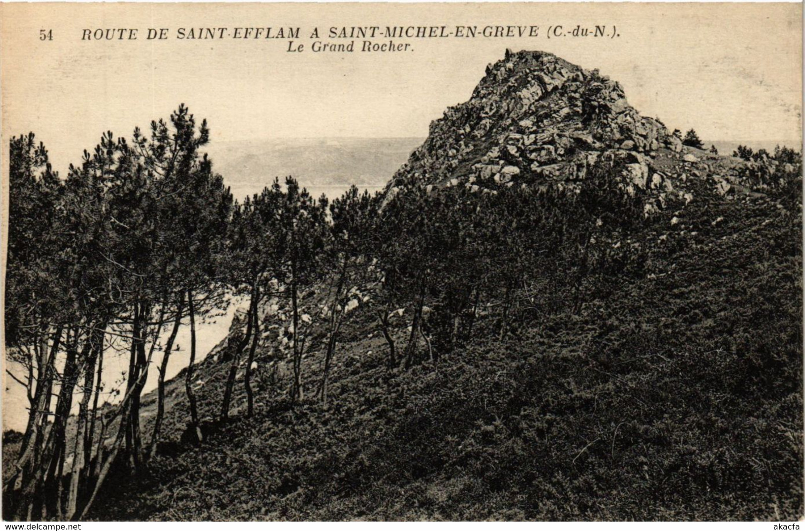 CPA Route De St-EFFLAM A St-MICHEL-en-GREVE - La Grand Rocher (381390) - Saint-Michel-en-Grève