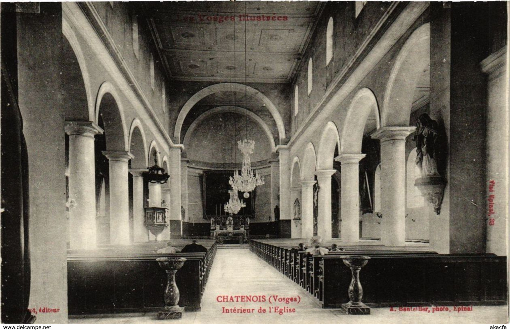 CPA CHATENOIS Interieur De L'Église (401643) - Chatenois