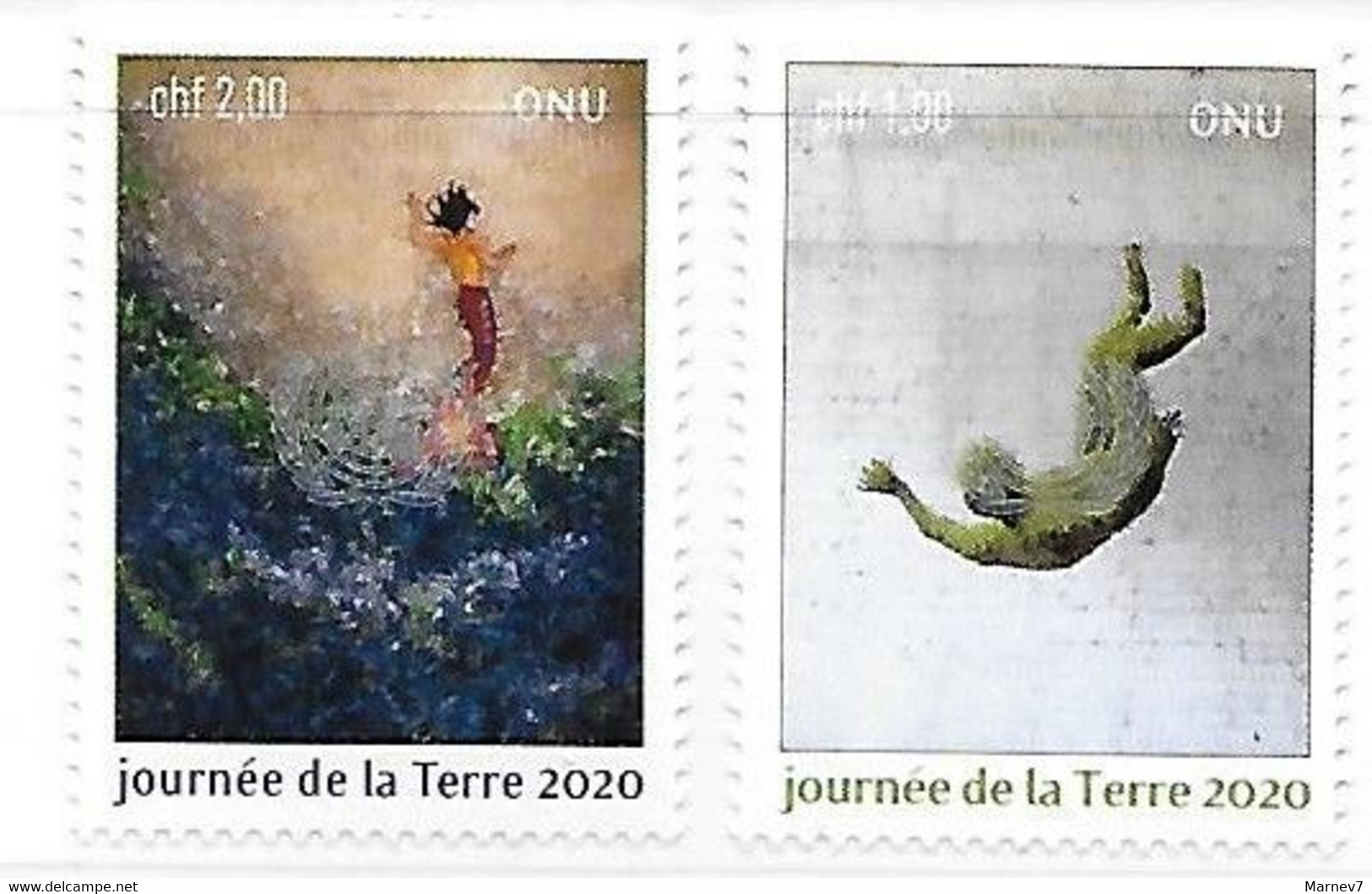 Nations Unies - ONU - 2020 - Office De GENEVE - Yvert** 1085-1086 - Journée De La Terre - - Unused Stamps