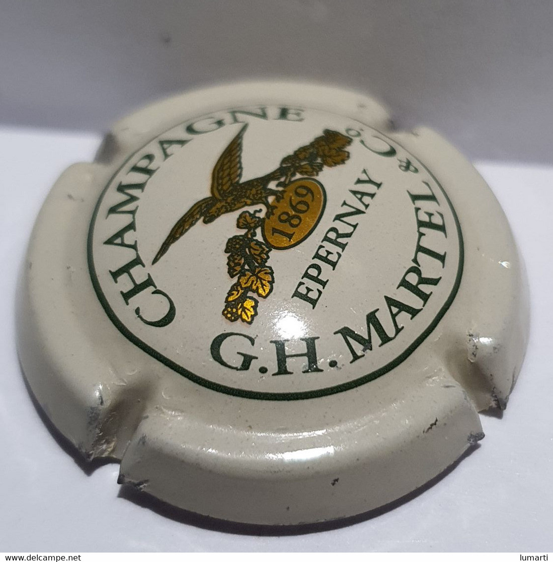 Capsule De Champagne - Martel G H Et C° - Crème Or Et Vert - - Martel GH