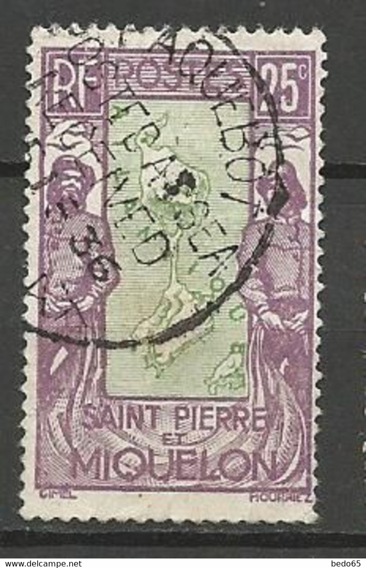 ST PIERRE ET MIQUELON N° 143 CACHET PAQUEBOT / HALIFAX - Usados