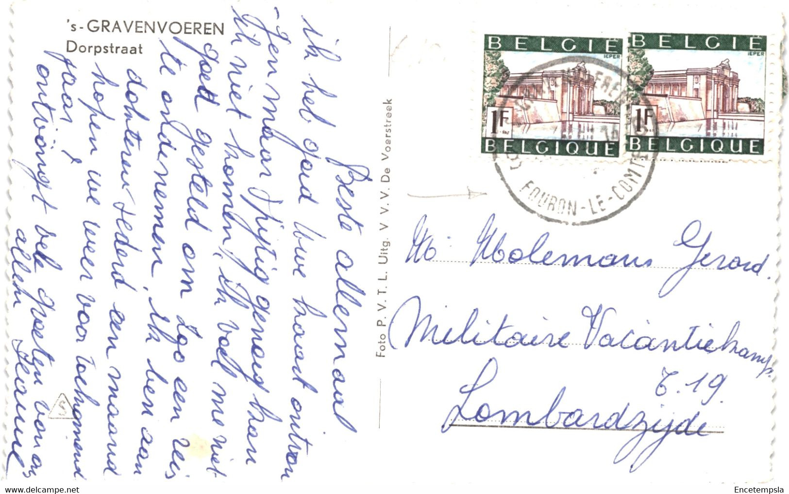 CPSM  Carte Postale Belgique Fouron Le Comte S' Gravenvoeren Dorpstraat    VM59181ok - Voeren