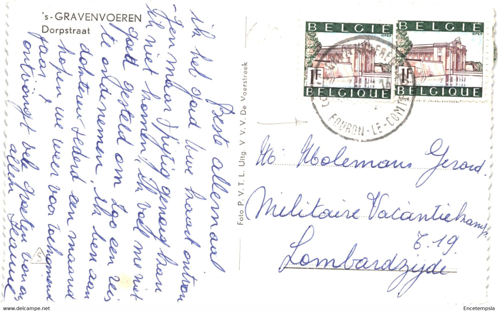 CPSM  Carte Postale Belgique Fouron Le Comte S' Gravenvoeren Dorpstraat    VM59181ok - Fourons - Voeren