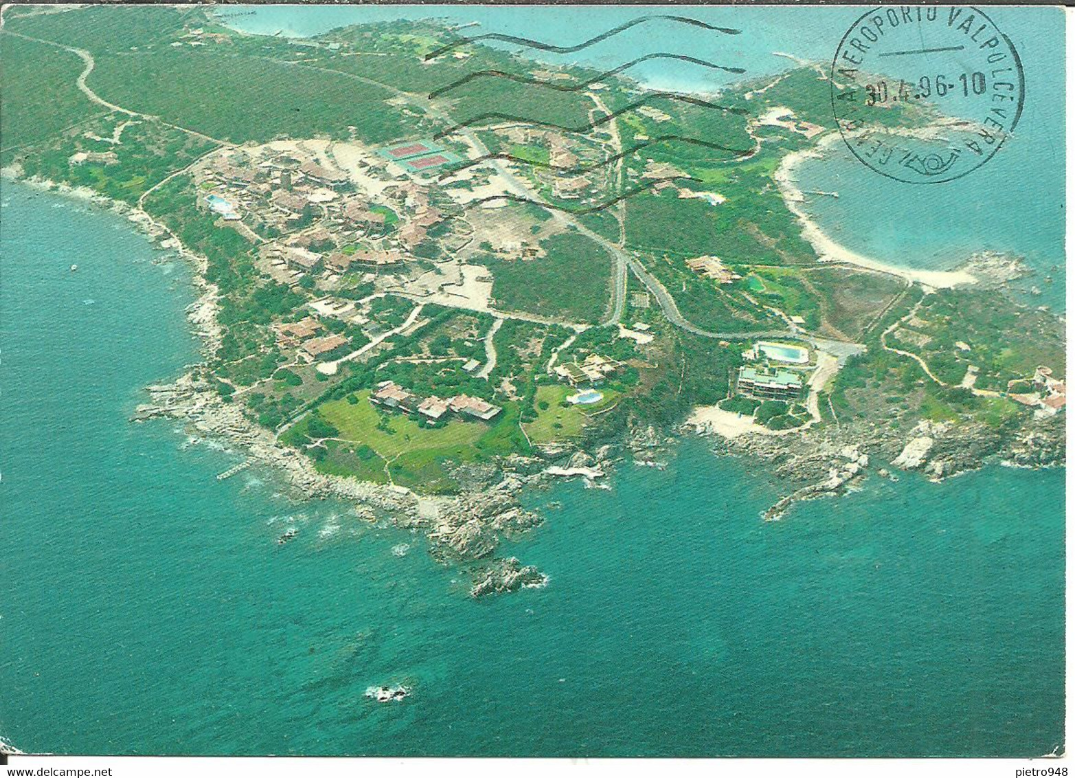 Porto Rotondo (Olbia) Veduta Aerea Punta Volpe, Cape Fox Aerial View, Vue Aerienne Du Cap Renard - Olbia