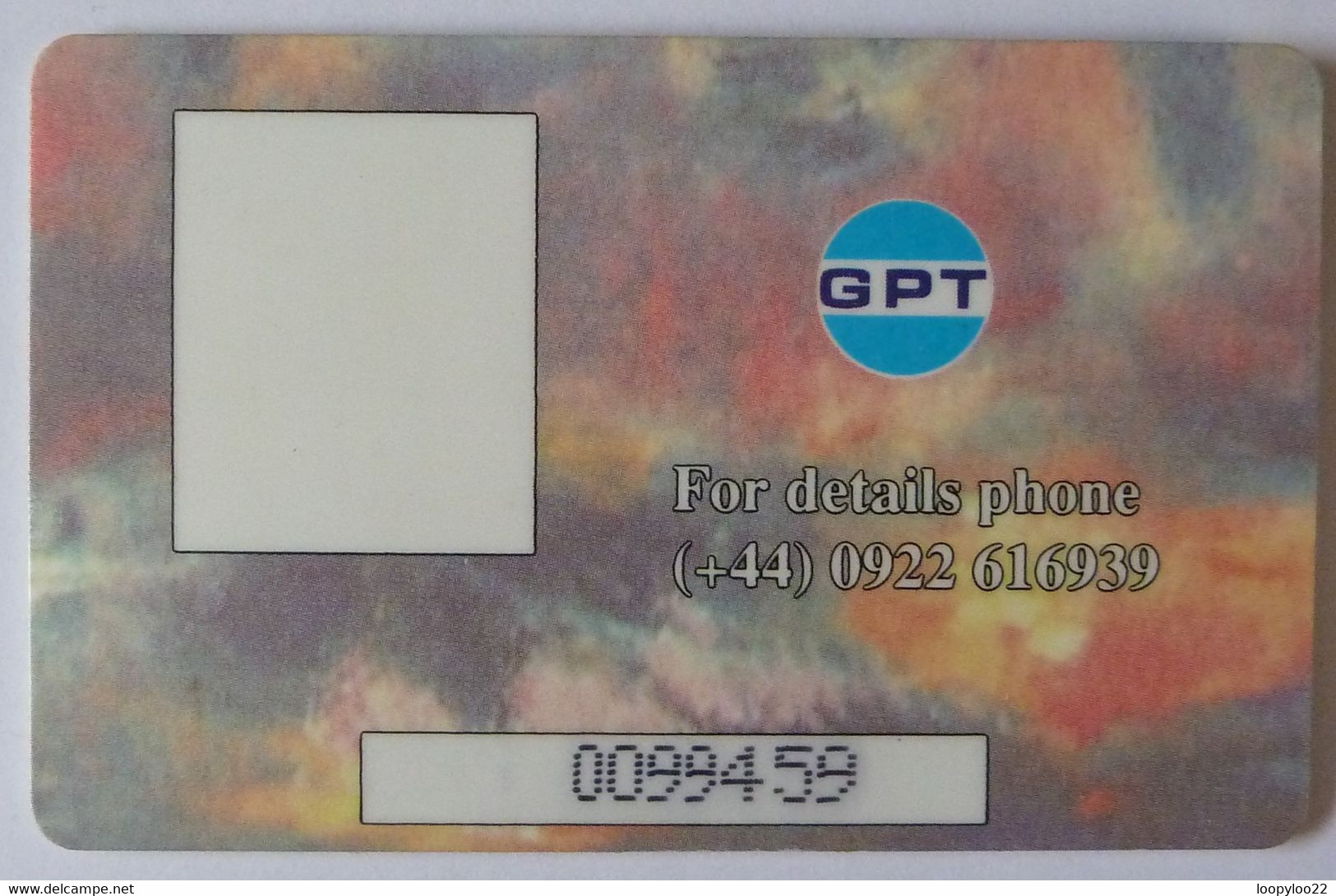 UK - Great Britain - Smartcard - 1st Contactless Demo - With Serial No - GPT - RRRR - Otros & Sin Clasificación