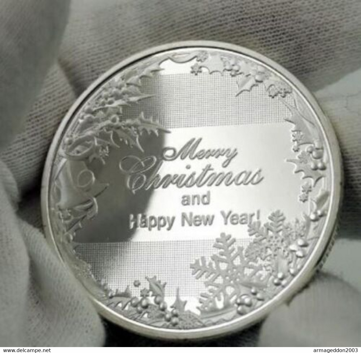 Médaille Collection JOYEUX NOEL MERRY CHRISTMAS NEUVE SILVER PLATED NEUVE - Babbo Natale