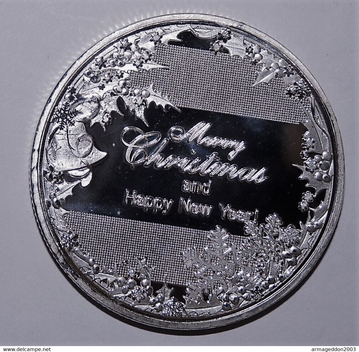 Médaille Collection JOYEUX NOEL MERRY CHRISTMAS NEUVE SILVER PLATED NEUVE - Weihnachtsmänner