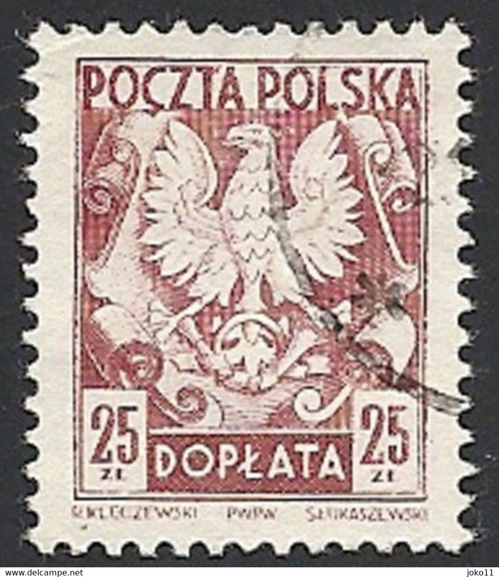 Polen 1953, Mi.-Nr. 158, Gestempelt - Postage Due