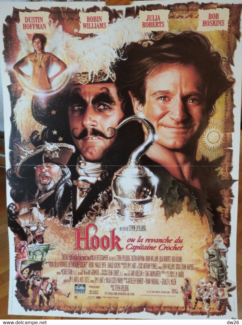 Affiche Du Film: Hook Ou La Revanche Du Capitaine Crochet De Steven Spielberg Avec Robin William, Julia Roberts - Affiches & Posters