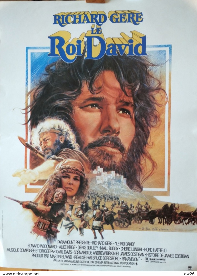 Affiche Du Film:  Le Roi David De Richard Gere, Avec Alice Krige, Edward Woodward - 1985 - Posters