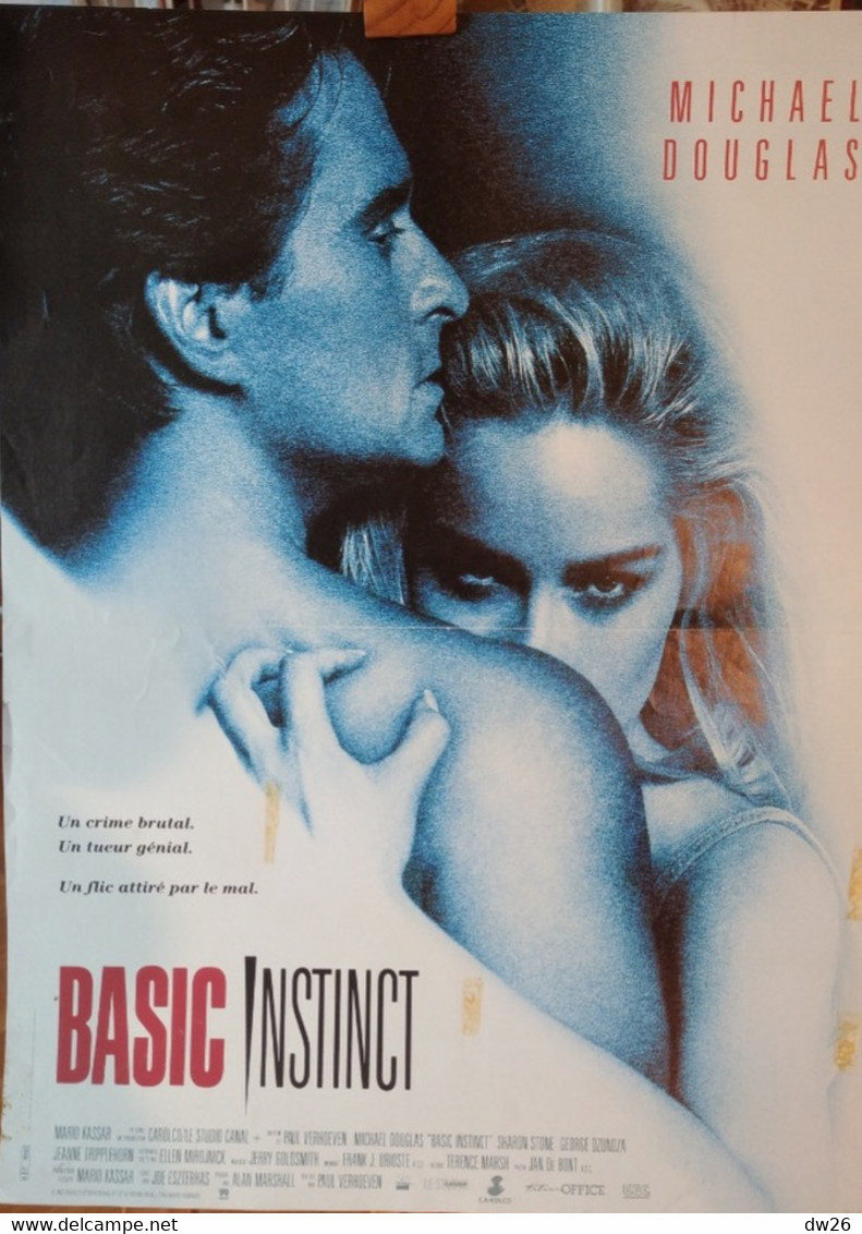 Affiche Du Film: Basic Instinct De Paul Verhoeven, Avec Michael Douglas Et Sharon Stone - 1992 - Plakate & Poster