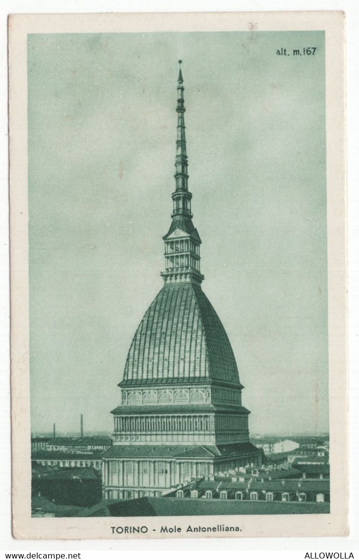 18610 " TORINO-MOLE ANTONELLIANA " -VERA FOTO-CART. POST. SPED.1935 - Mole Antonelliana