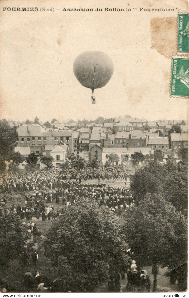 CPA 59 FOURMIES ASCENSION DU BALLON LE FOURMISIEN RARE A VOIR !! - Fourmies