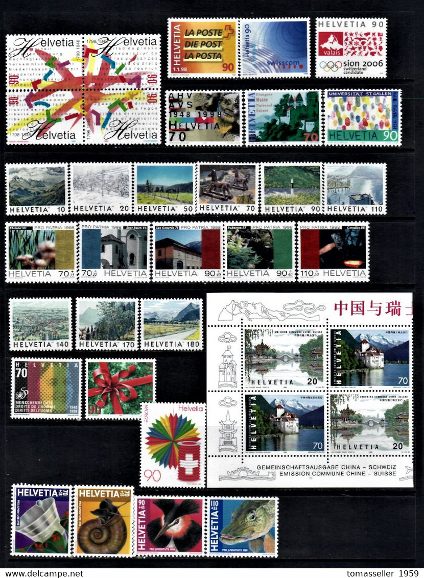 Switzerland- 14  Years-(1994-2007)   Sets- Almost 230 Issues.MNH - Ungebraucht