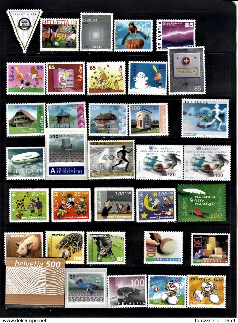 Switzerland- 14  Years-(1994-2007)   Sets- Almost 230 issues.MNH