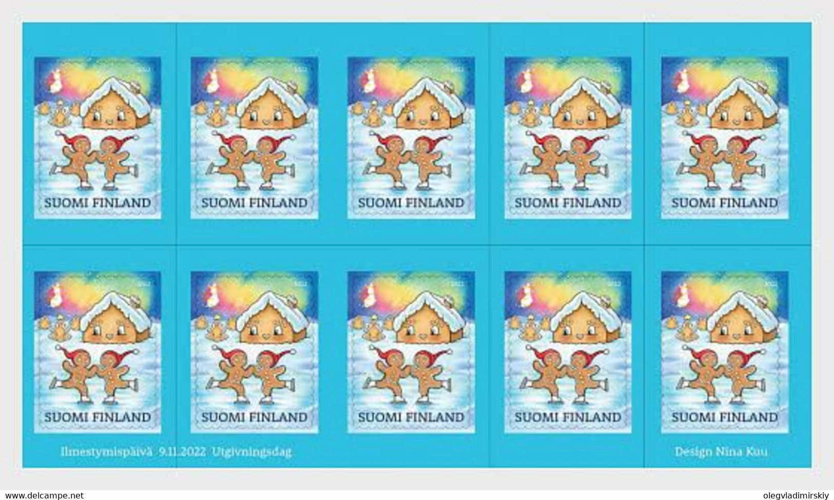 Finland 2022 Winter Wonderland Sheetlet Of 10 Stamps - Neufs