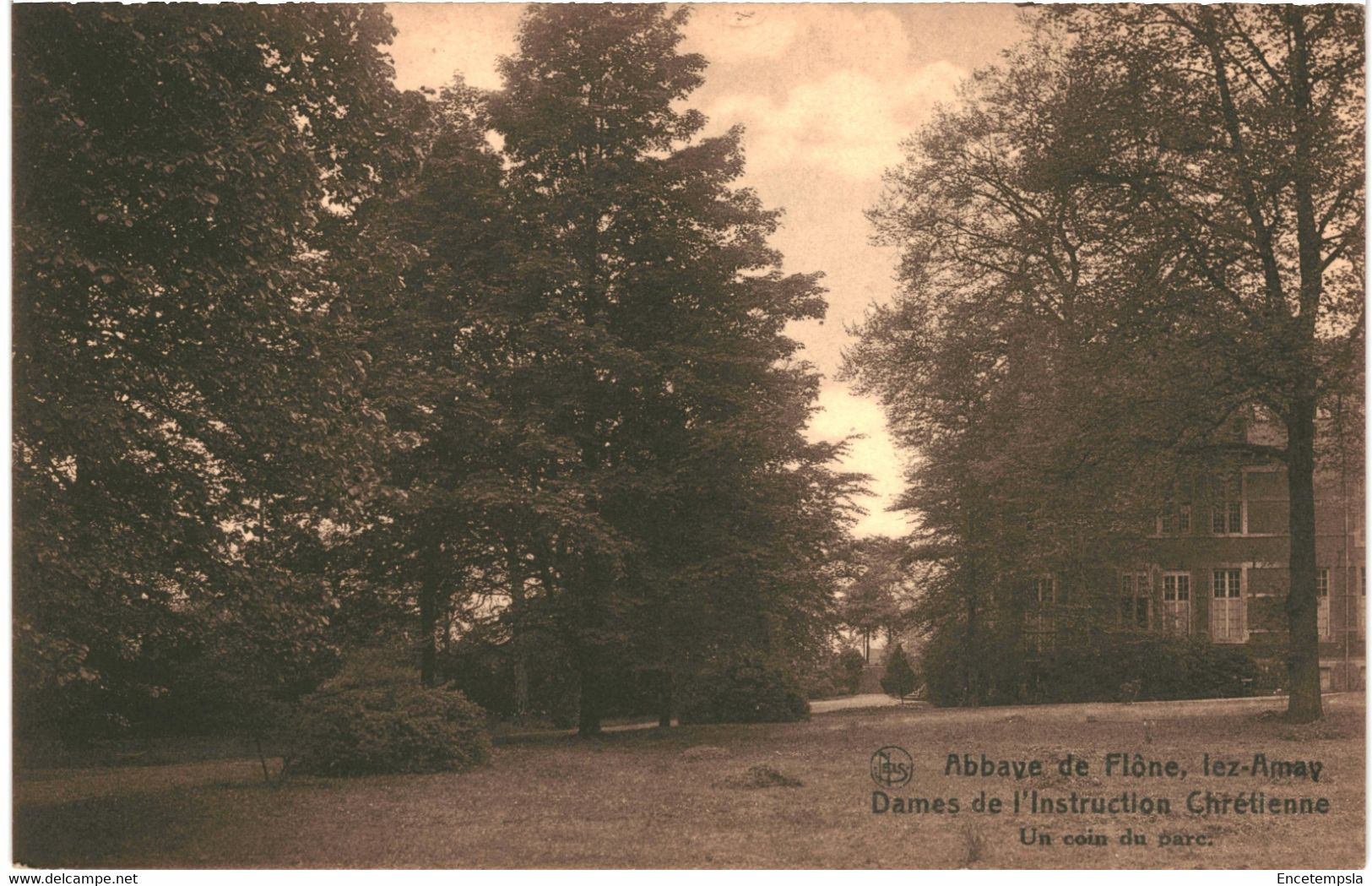 CPA Carte Postale Belgique Abbaye De Flône Lez Amay Dame De L'intruction Chrétienne Un Coin Du Parc  VM59203 - Amay