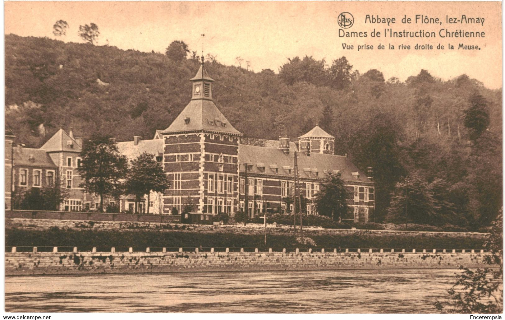 CPA Carte Postale Belgique Abbaye De Flône Lez Amay Dame De L'intruction Chrétienne Vue Prise De La Meuse VM59204 - Amay