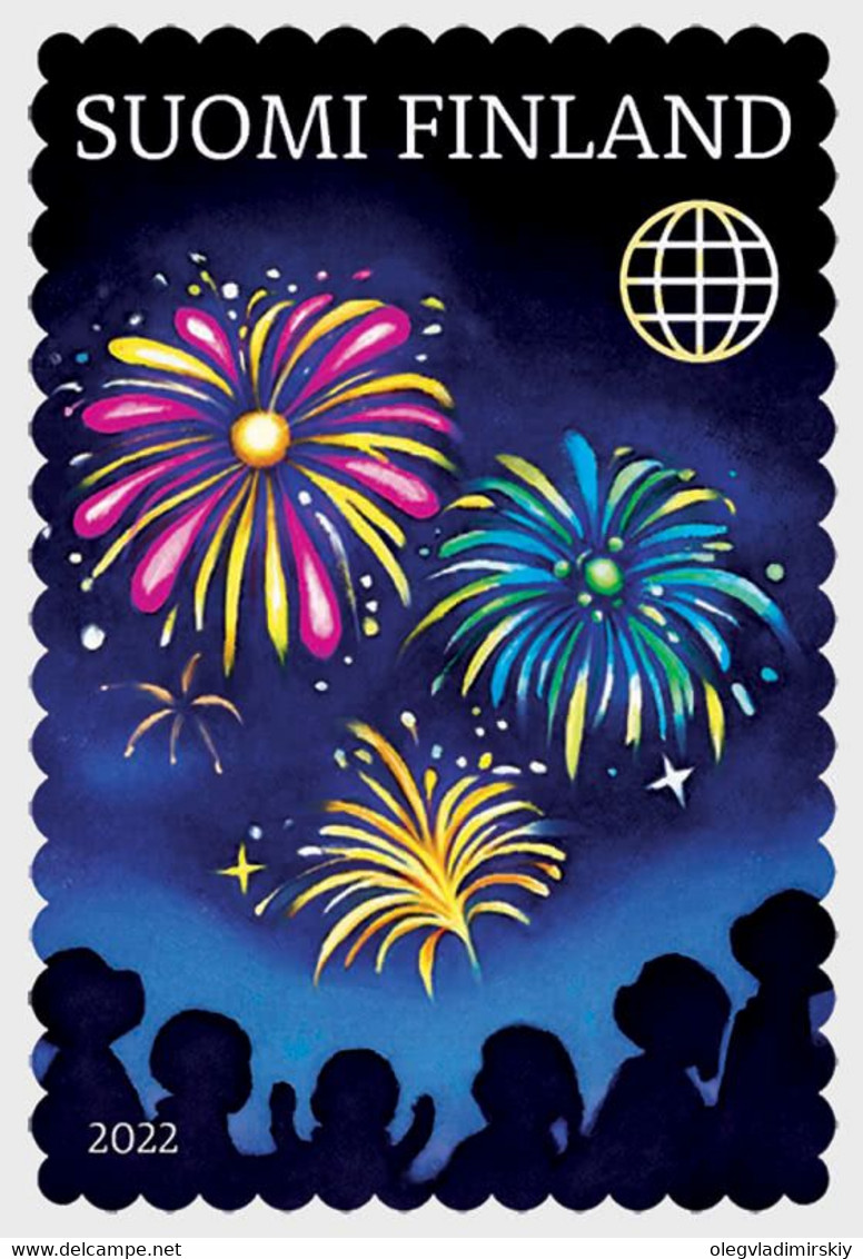 Finland 2022 Christmas And New Year Fireworks Stamp Mint - Neufs