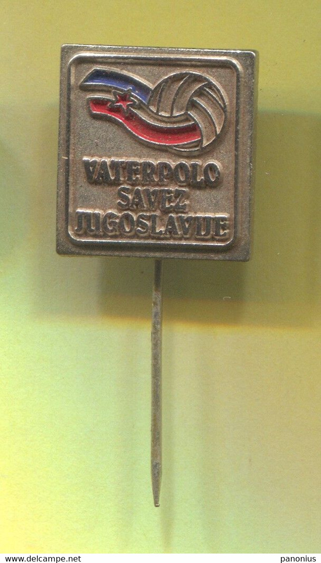 Water Polo Pallanuoto Polo Acuatico - Yugoslavia Association Federation, Vintage Pin Badge Abzeichen - Wasserball