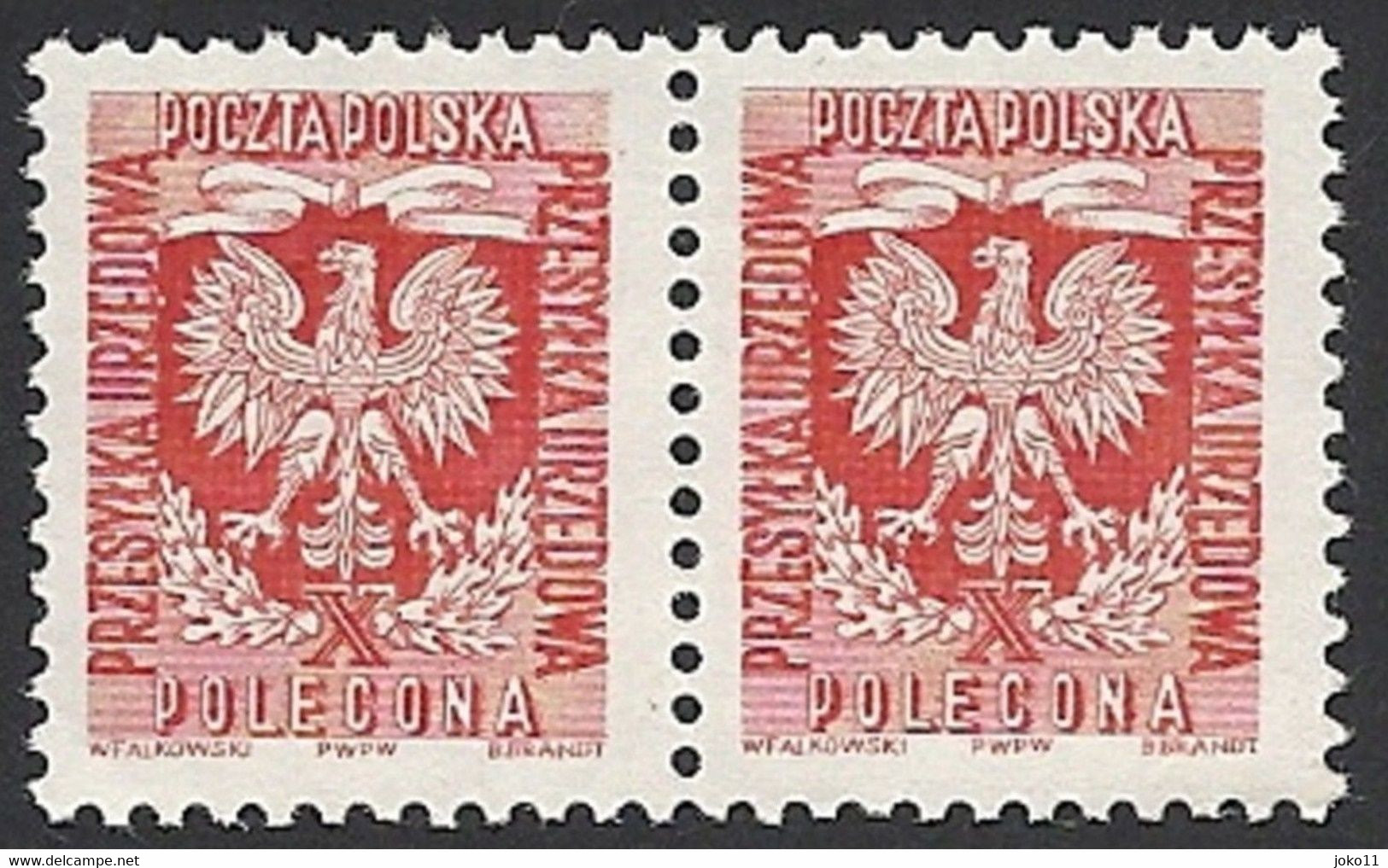 Polen 1954, Mi.-Nr. 28 A, Postfrisch - Dienstzegels