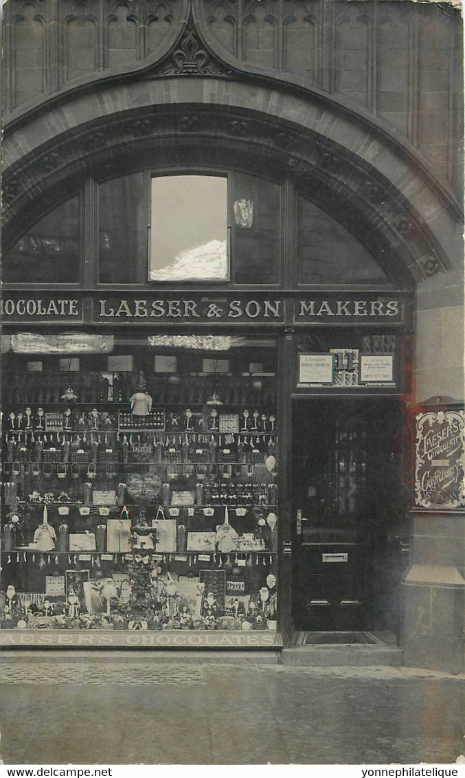 ROYAUME UNI - HULL - Chocolat LAESER&SON - 2 Cartes Photo - Rare  -  Superbe- (Roy Uni -66 ) Voir Scans - Hull