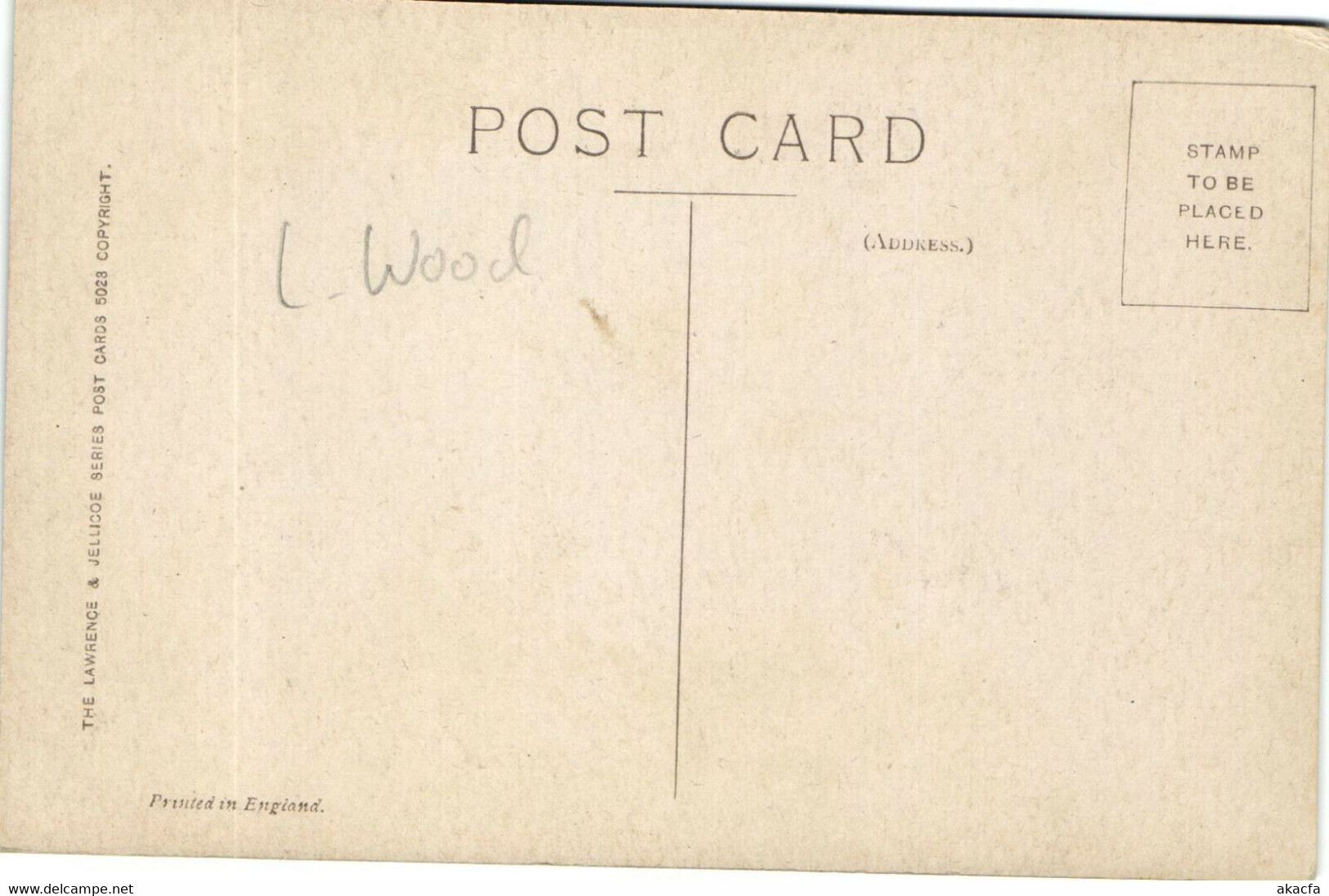 PC LAWSON WOOD, ARTIST SIGNED, THE PRICE OF A PEAR, Vintage Postcard (b35444) - Wood, Lawson