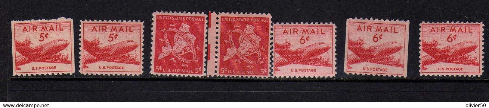 Etats-Unis (1947-48)  - Poste Aerienne   Avion - Carte   Neufs* - MLH - 2b. 1941-1960 Unused