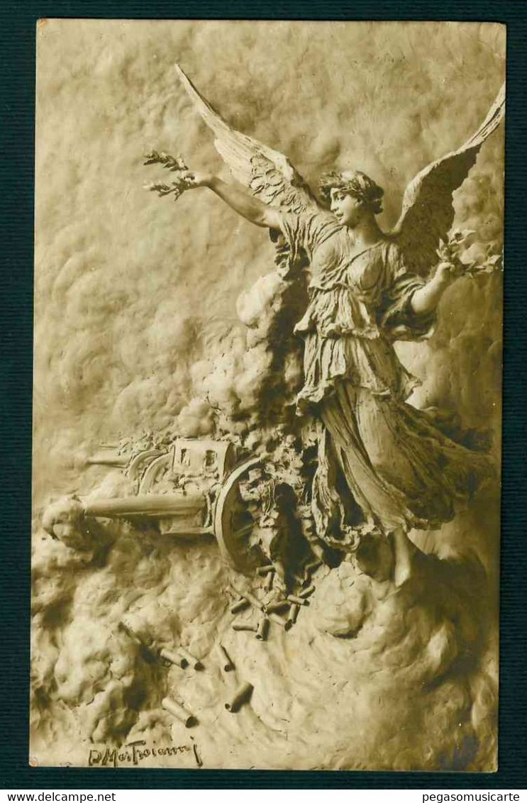 CLF545  - LA VITTORIA - LA VICTOIRE - MASTROIANNI SCULTURA 1916 STORIA POSTALE - Sculptures