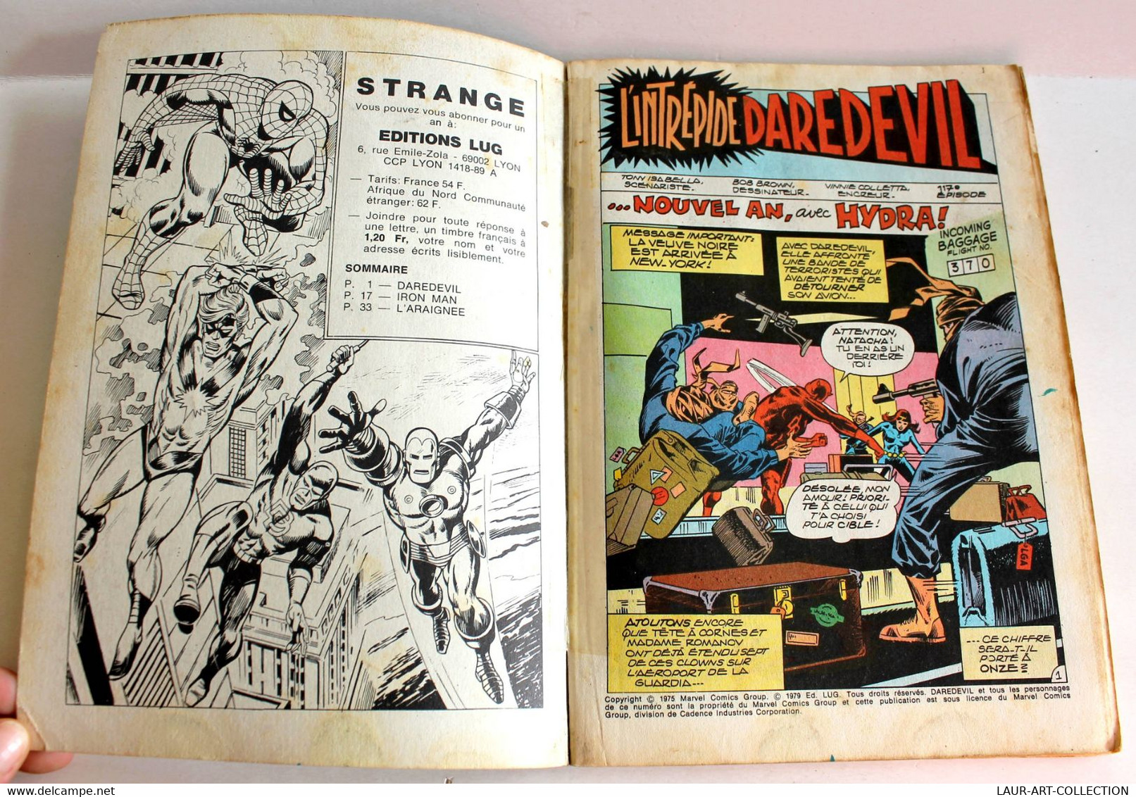 RARE MARVEL JOURNAL SPIDER MAN STRANGE N°117 SEPTEMBR 1979 EDITION ORIGINALE LUG / ANCIENNE BD DE COLLECTION  (3008.54) - Strange