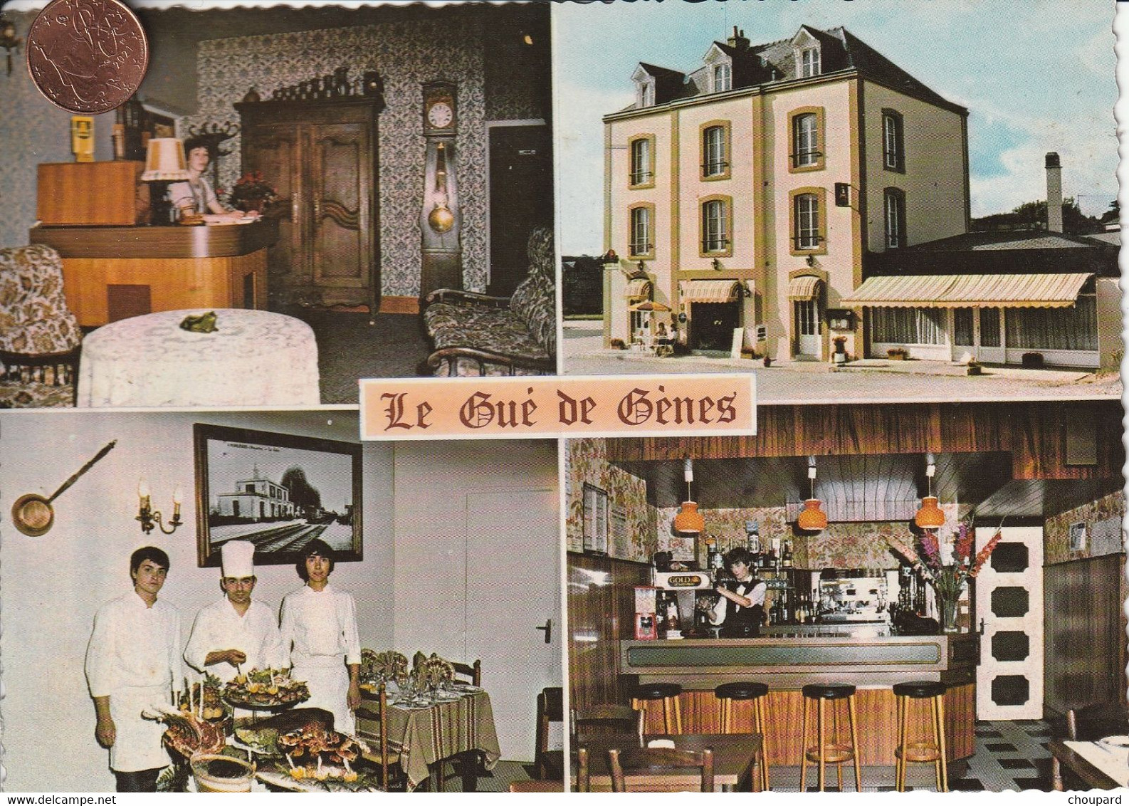 53 - Carte Postale Semi Moderne D'AMBRIERES LES VALLEES  Restaurant Le Gué De Gènes  Multi Vues - Ambrieres Les Vallees