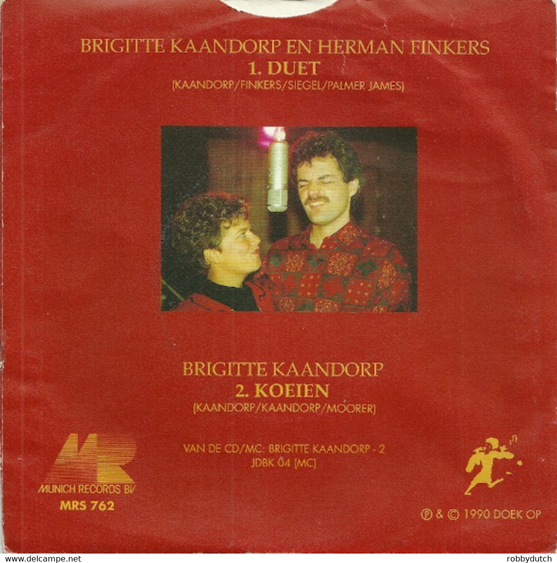 * 7" *  BRIGITTE KAANDORP & HERMAN FINKERS - DUET (Holland 1990) - Humour, Cabaret