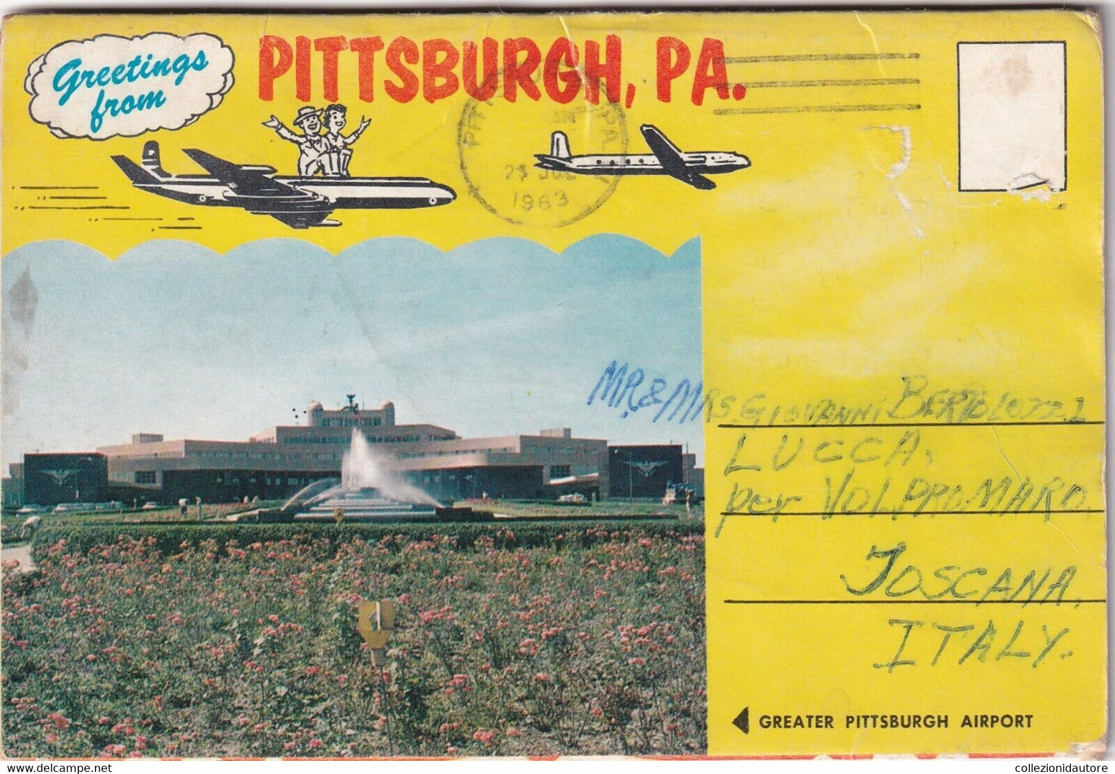 USA - PITTSBURGH, PA. - LIBRETTO DI CARTOLINE ASSORTITE SPEDITO NEL 1963 - Pittsburgh