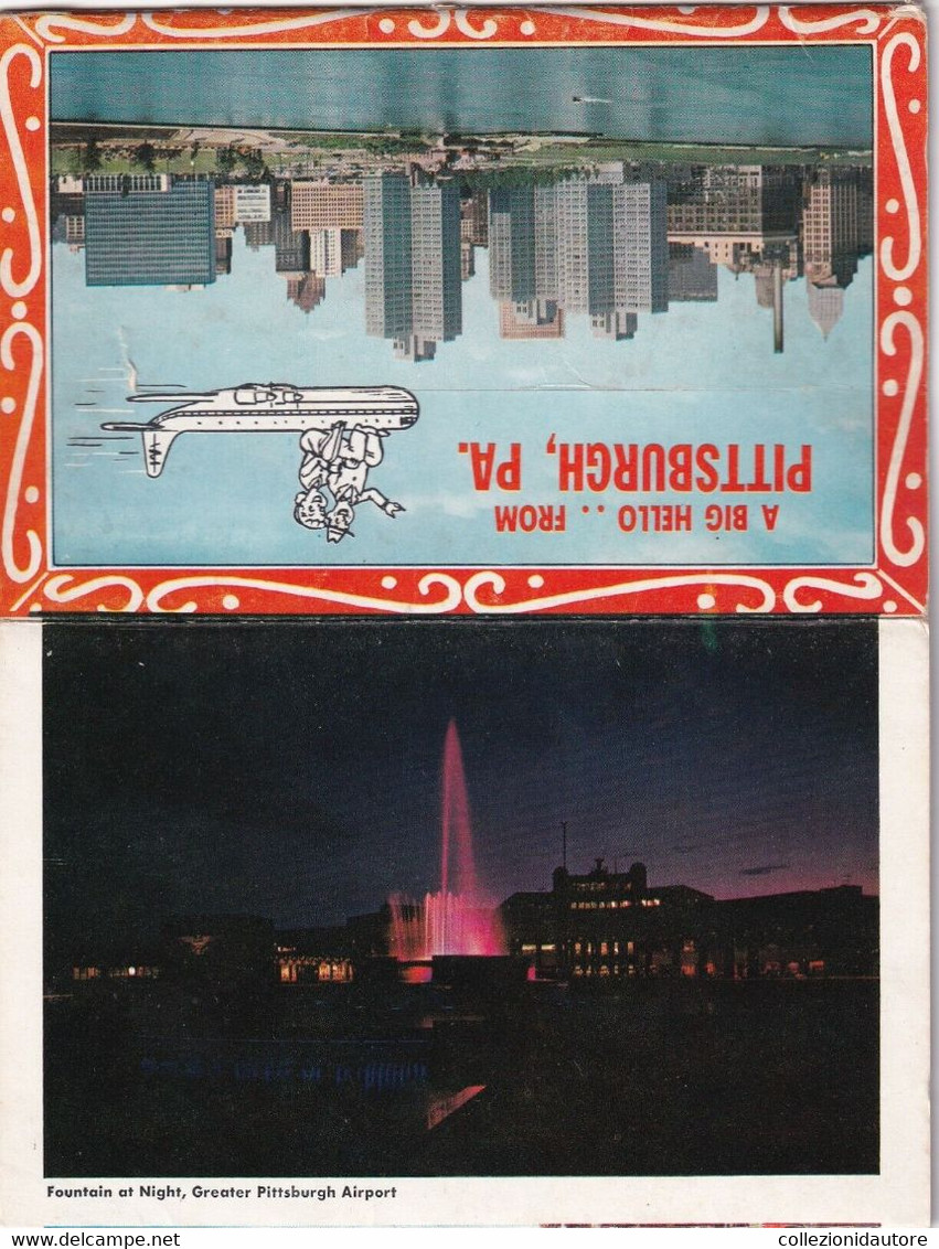 USA - PITTSBURGH, PA. - LIBRETTO DI CARTOLINE ASSORTITE SPEDITO NEL 1963