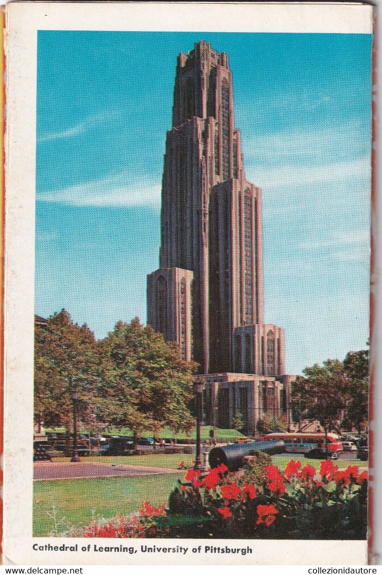 USA - PITTSBURGH, PA. - LIBRETTO DI CARTOLINE ASSORTITE SPEDITO NEL 1963