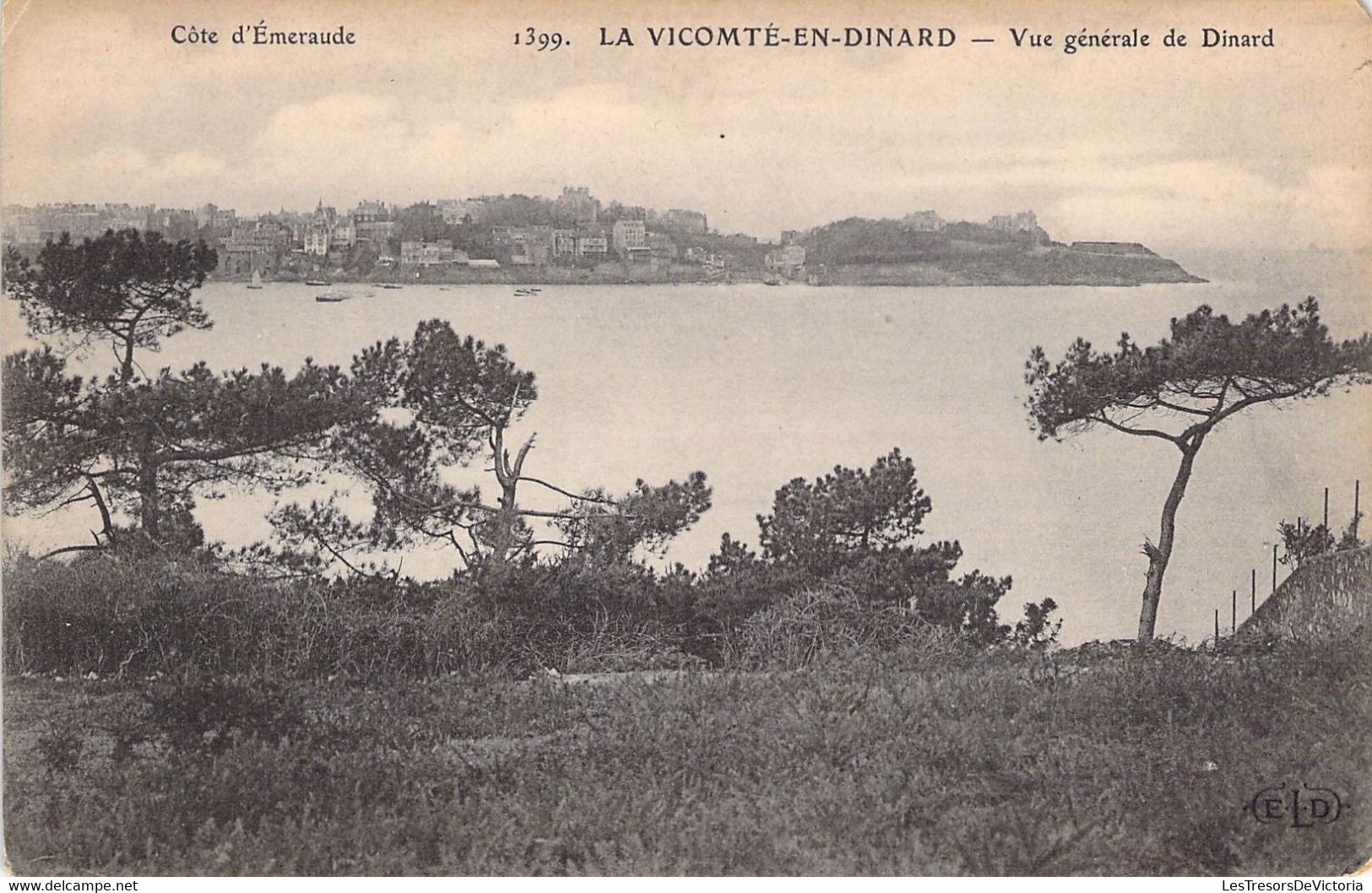 CPA France - Côte D'Emeraude -  Ille Et Vilaine - La Vicomté En Dinard - Vue Générale De Dinard - E. Le Deley Edit. - Dinard