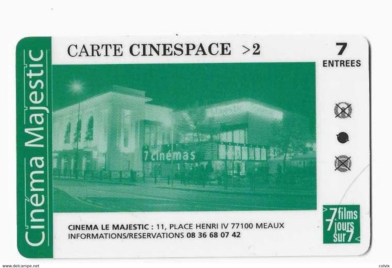 FRANCE CARTE CINEMA  LE MAJESTIC MEAUX - Biglietti Cinema