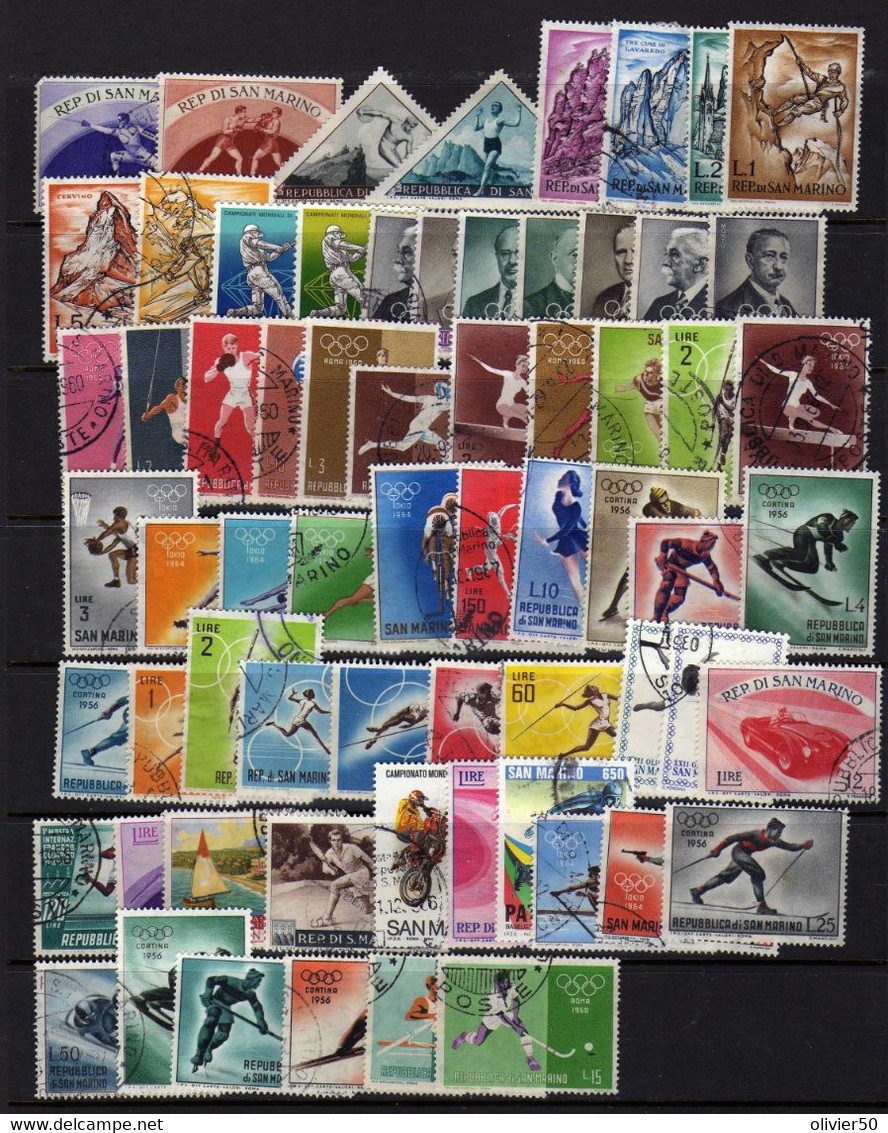 Saint-Marin - Sports - Jeux Olympiques - Oblit - Used Stamps