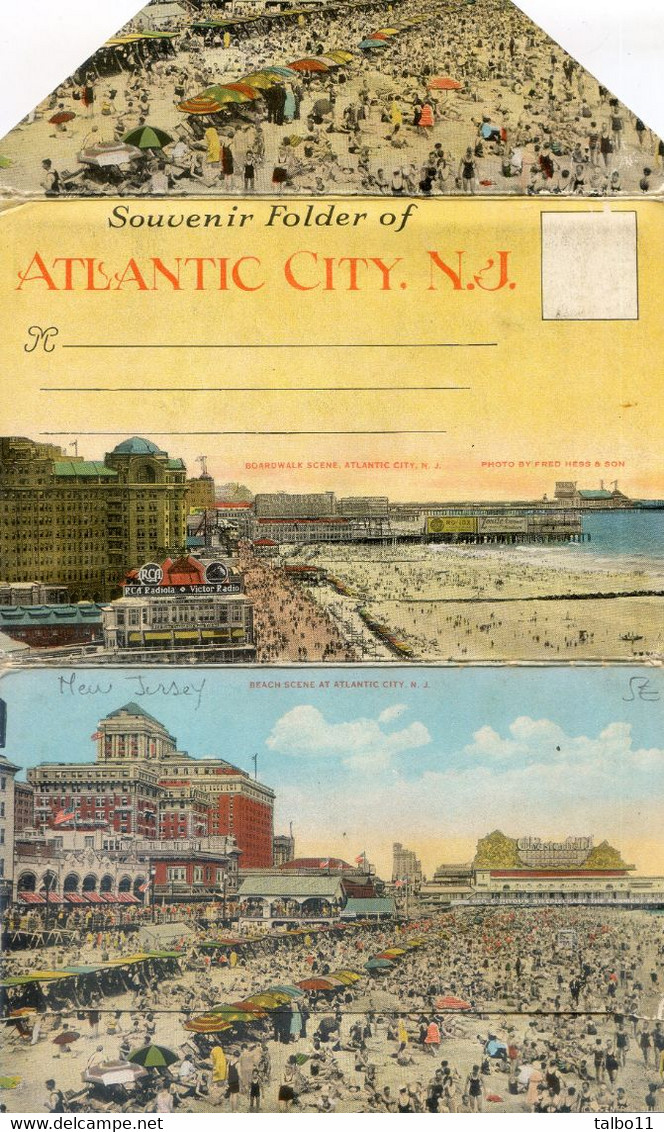 Allantic City - Carnet Avec 12 Photos Dont Une Panoramique - Atlantic City