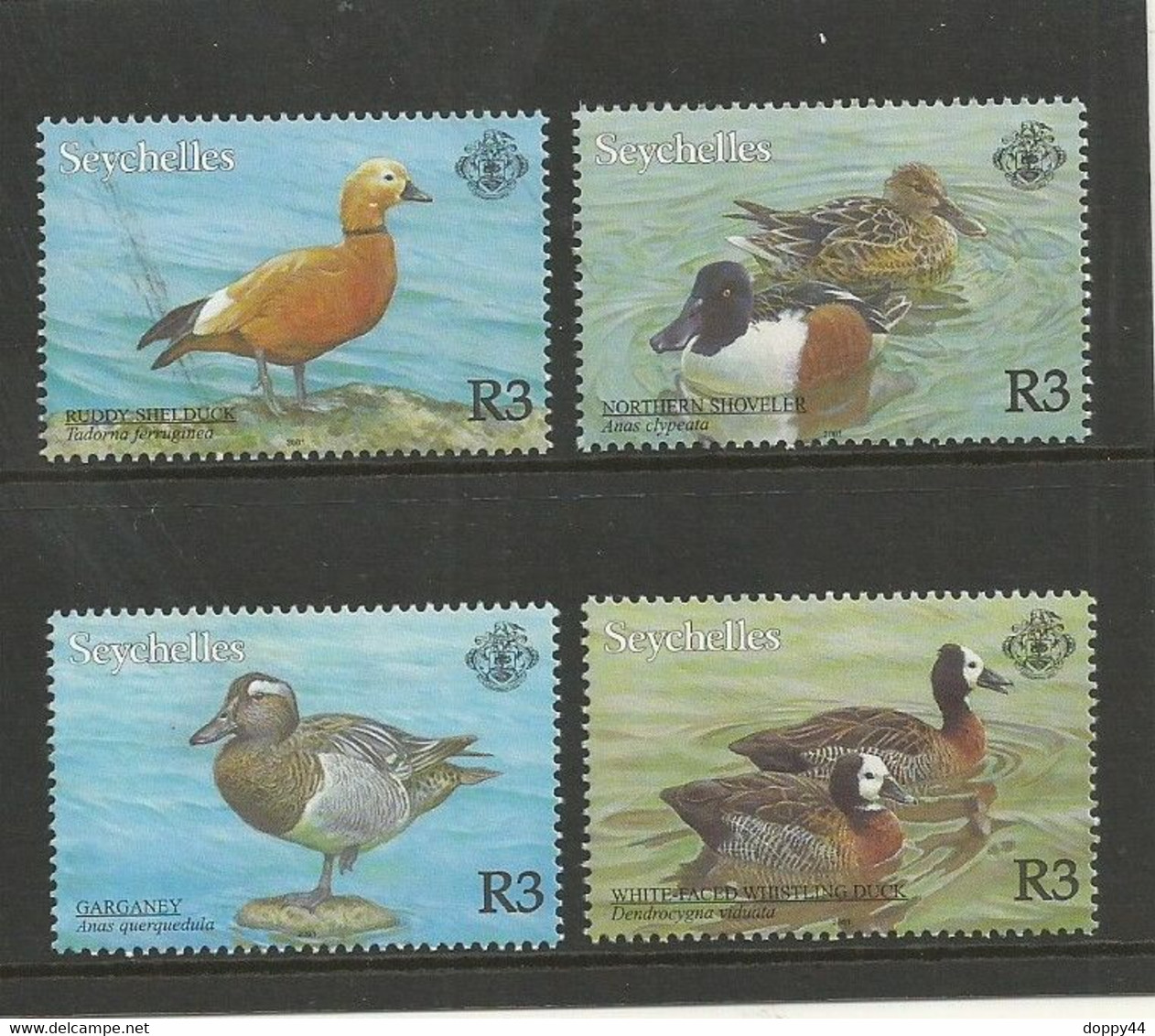 SEYCHELLES SERIE 4 TP NEUFS THEME CANARDS. - Seychellen (1976-...)