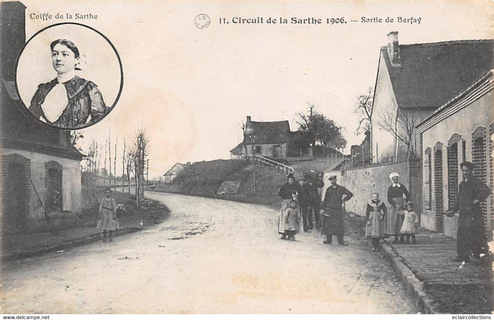 Berfay        72        Automobile  Circuit Dre La Sarthe.1906  Sortie   Berfay    N° 11   (voir Scan) - Autres & Non Classés