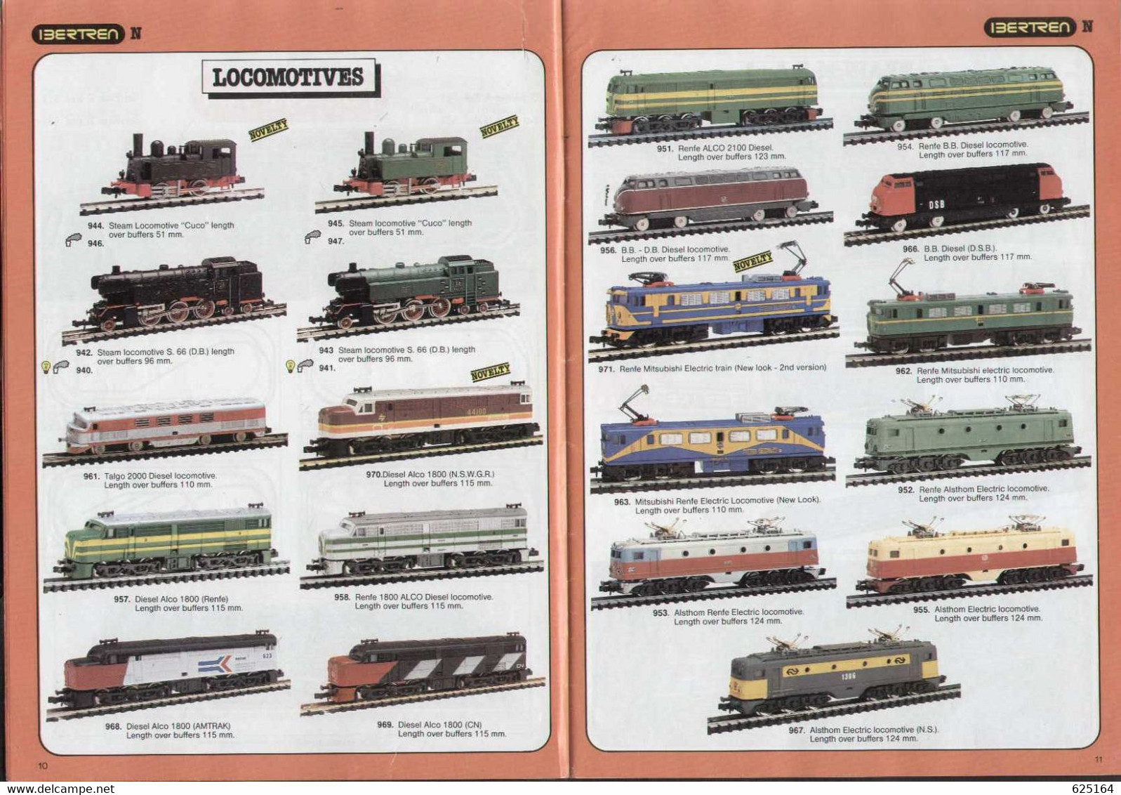 Catalogue IBERTREN 1985  N Scale (1:160) & HO Scale (1:87) English Edition - Inglés