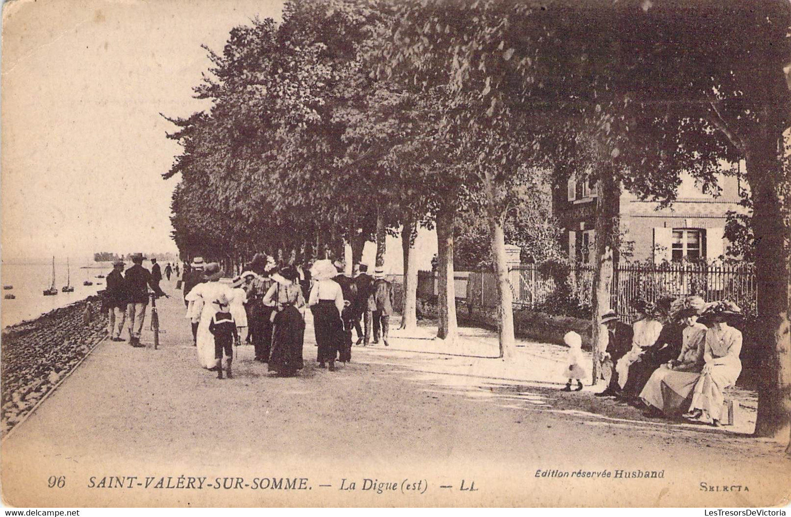 CPA France - Somme - Saint Valery Sur Somme - La Digue Est - L. L. - Edit. Réservée Husband - Selecta - Lévy Fils Et Cie - Saint Valery Sur Somme