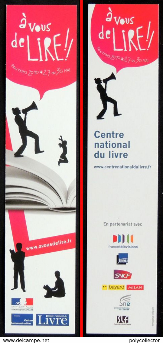 Marque-page Signet : Centre National Du Livre - à Vous Lire 27 Au 30 Mai 2010 - Bladwijzers